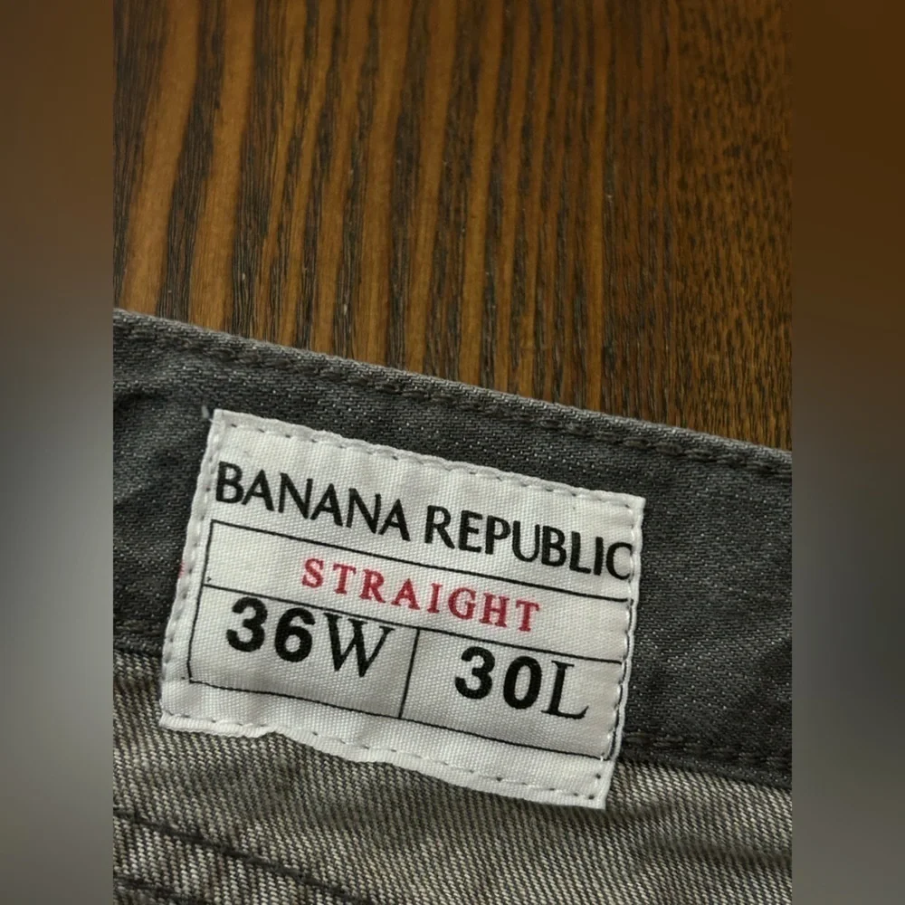 Banana Republic Straight Jeans Gray‎ Men’s 36 X 30 GUC